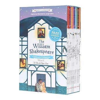 William Shakespeare Easy Classics Volume 2 Children's Collection 10 Books Boxset With Free Audio Books Tragedy of Macbeth, Tempest, Twelfth Night, Two Gentlemen of Verona, Comedy of Errors & 5 More