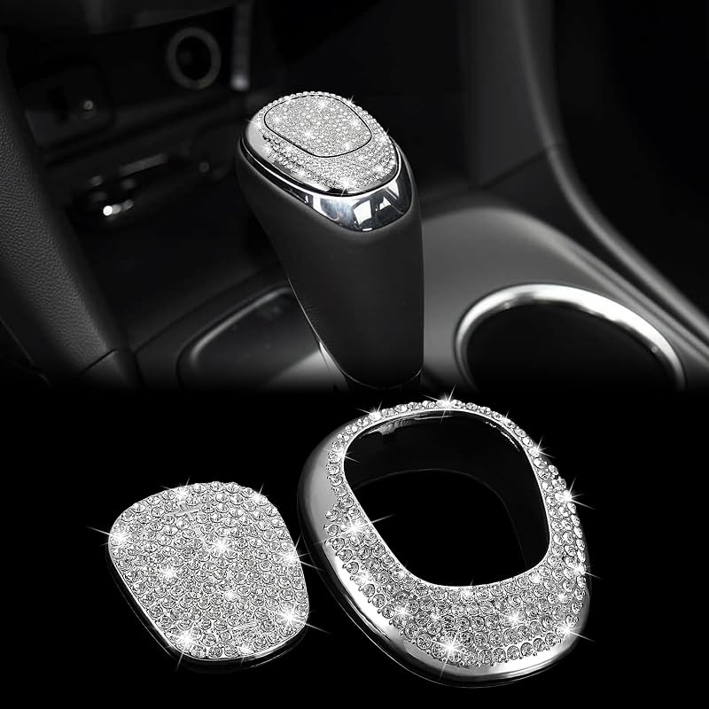 Capa Decorativa com Cristais para Manopla de Câmbio TOMALL Compatível com Chevy Equinox 2018–2020, Malibu XL 2016–2020 e Cruze 2017–2019