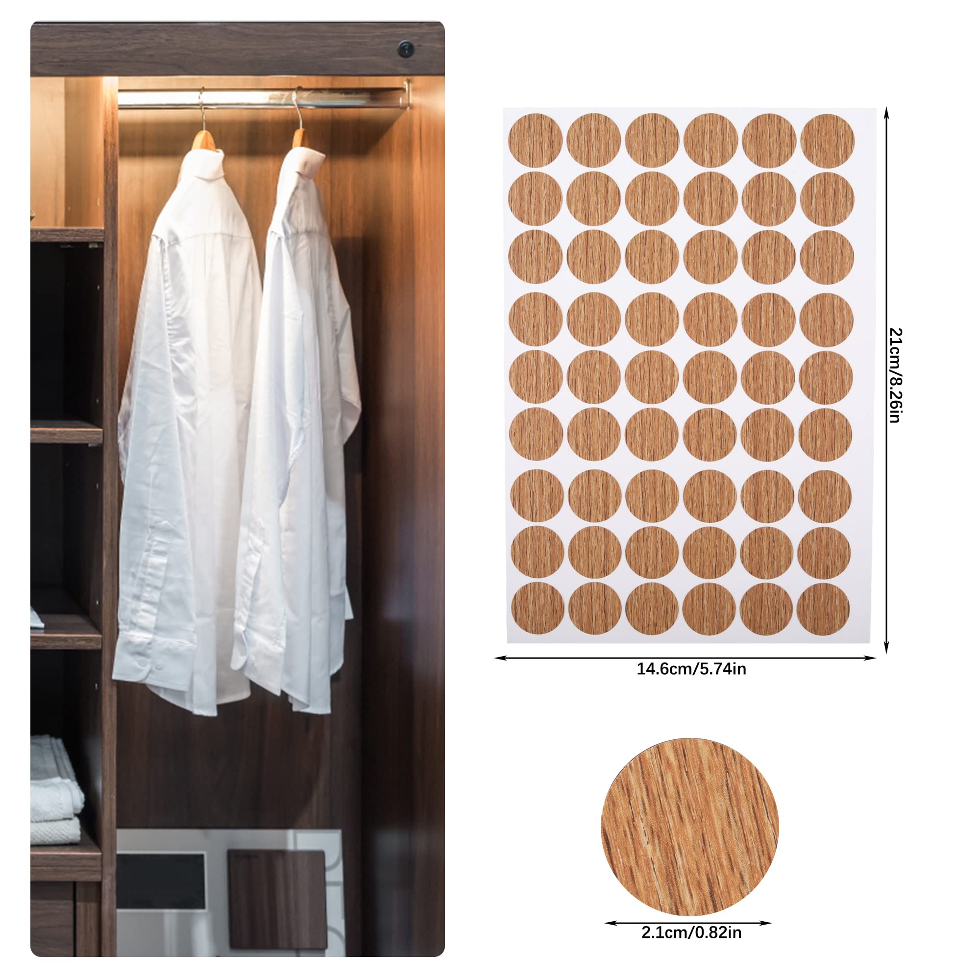 648 Copriviti Adesivi Effetto Legno - 12 Fogli Per Mobili E Decorazione - Foto 5