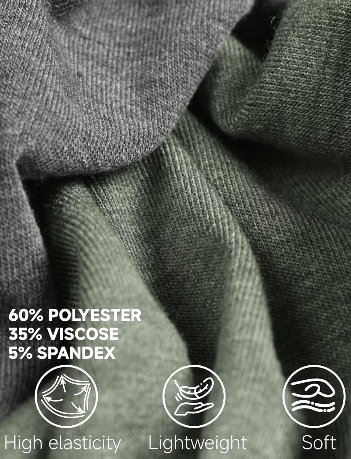 Mens Long Sleeve Shirts Casual Crew Neck Baseball T Shirt Raglan Athletic Tees Lightweight Tops - Image 5