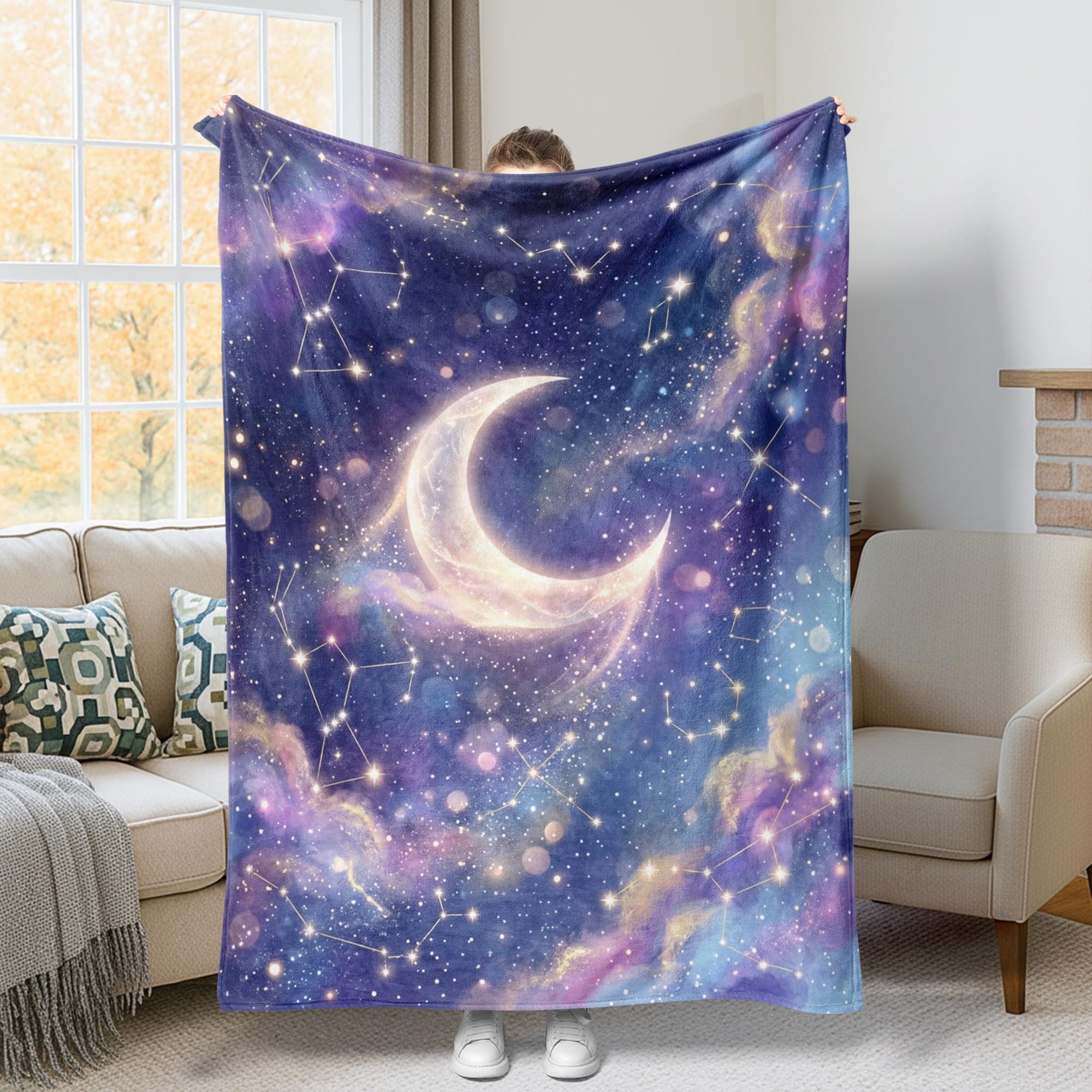 Couverture polaire douce grand format contre le froid pour canapé et lit
