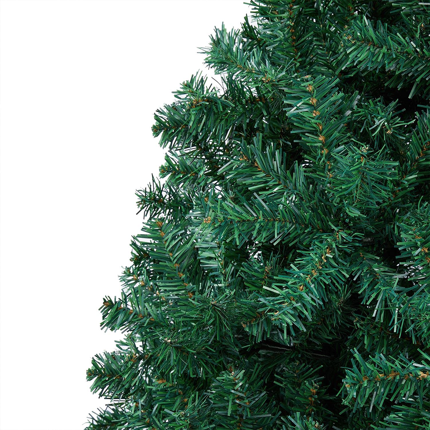Yaheetech 183cm 1000 Puntas Árbol de Navidad Artificial Grande Adornos Nevados con Soporte Metálico Rama Navideña Decoración de Navidad Familiares para Interior Exterior