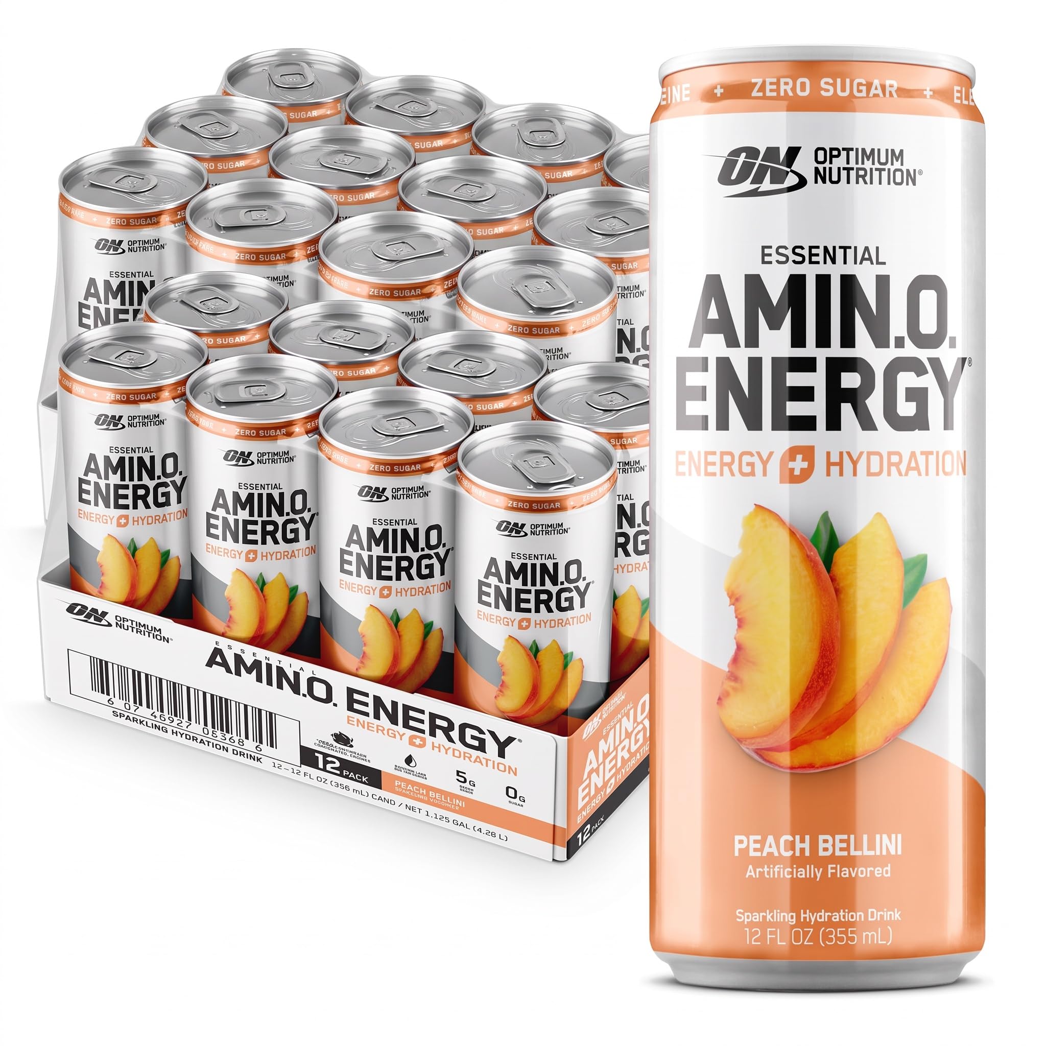 Optimum Nutrition Amino Energy Hydration Drink, Blue Raspberry Rush, 12 Ct — Amazon image 24
