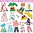 ZITA ELEMENT 10 Sets Fashion 14.5 Inch Girl Doll Clothes and Party Dress for 14 - 14.5 Inch Doll Clothes Outfits and Accessories