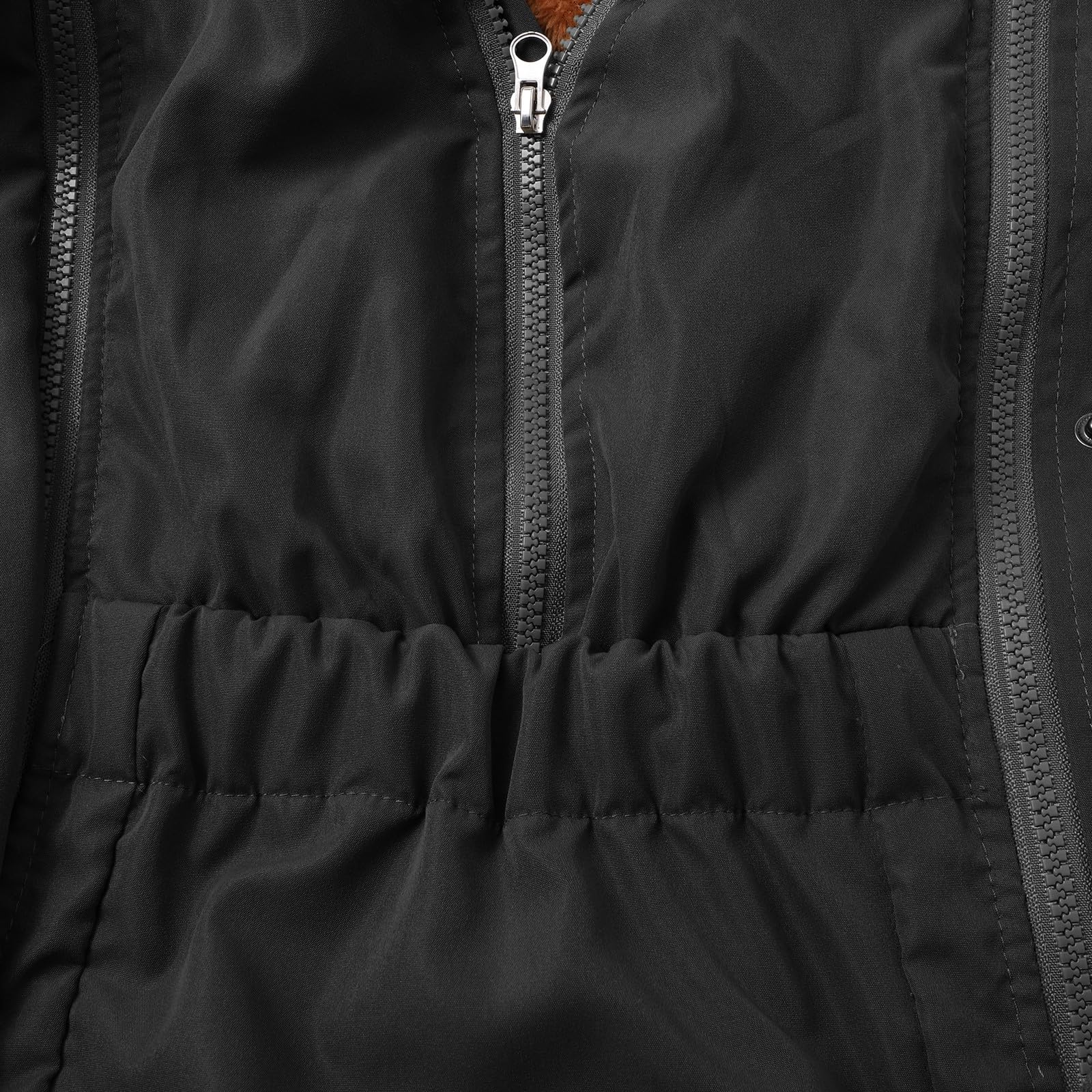 Veste d'hiver pour femme enceinte 2025 - Veste de maternité - Manteau en coton 3 en 1 - Longue bouffante - Parka avec capuche et poches - Vestes en coton imperméable