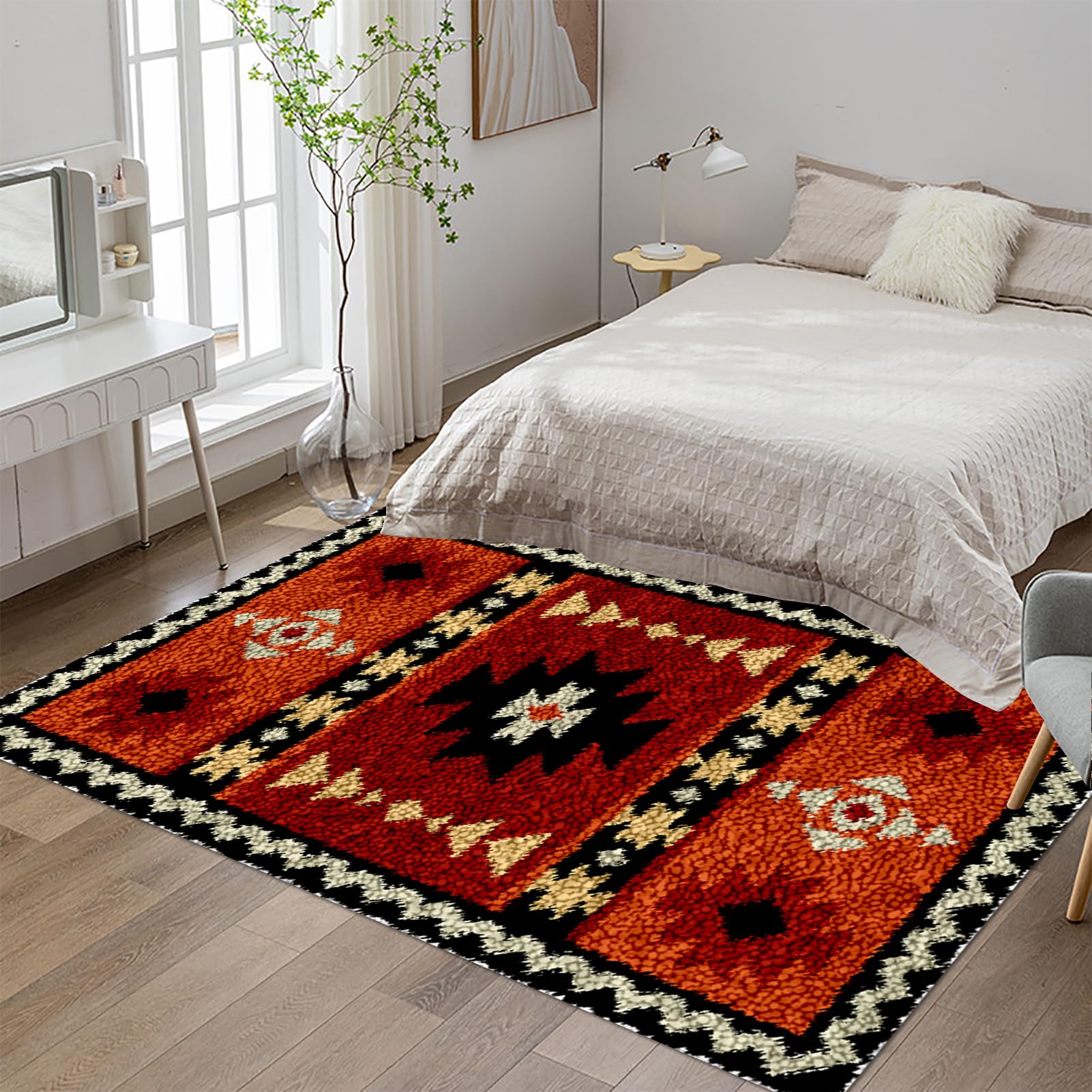 Tehocwiz Large Latch Hook Kits for Adults, Rug Making Kit For Adults Beginners, Pre-Printed Pattern Rug Making Kit, Tapestry Kits Rug for Beginners, Latch Hook Rug Kits Embroidery Carpet 40x70 cm โ image 1