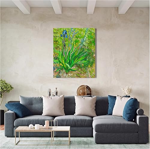 Miniatura 1102 de A&T ARTWORK The Starry Night de Vincent Van Gogh. Tamaño del marco: 36 x 30 pulgadas, tamaño de la imagen: 30 x 24 pulgadas, reproducciones clásicas