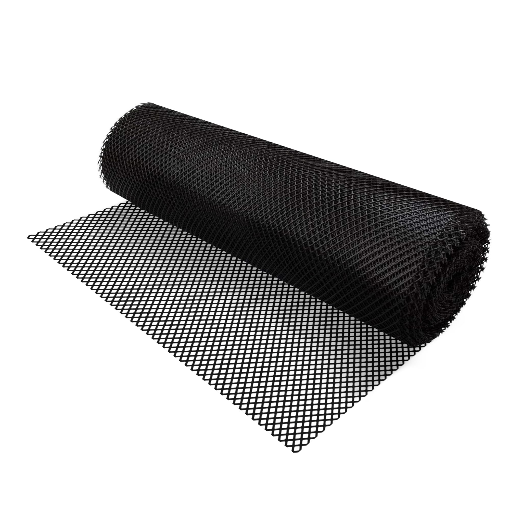 We Can Source It Ltd Black – 61Cm X 10M Bar Shelf Liner Roll – Non-Slip, Anti-Microbial Mesh Mat – Cut-To-Size Glassware Protector For Bars, Pubs, Kitchens, Cabinets & Drawers