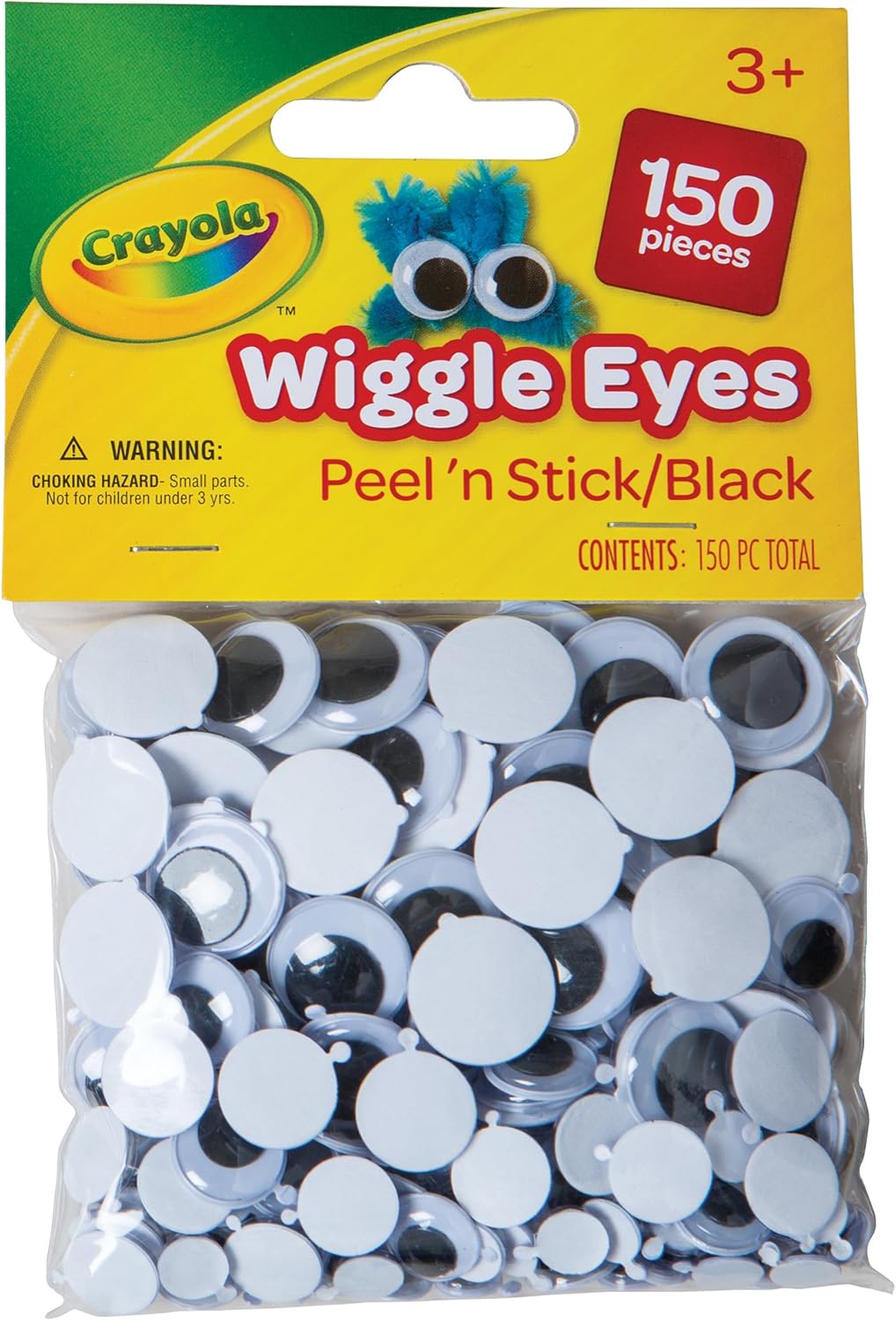 Crayola Peel & Stick Wiggle Eyes, Black, 150Count Amazon.ca Home
