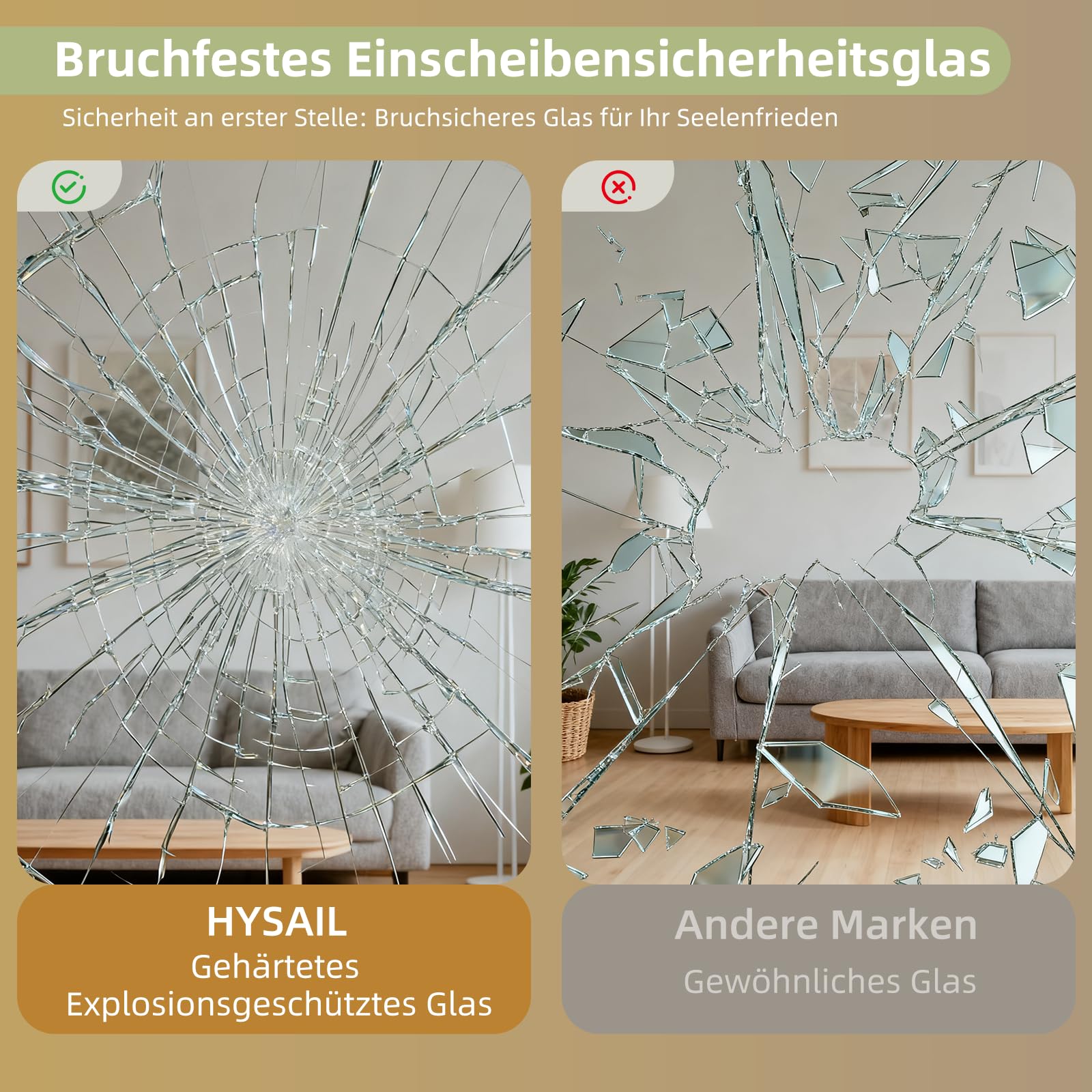 HySail Großer Bogenförmiger Ganzkörperspiegel – HD-Reflexion, Sicherheitsglas, Standspiegel und Wandspiegel, Vielseitig Einsetzbar für Wohnzimmer, Schlafzimmer und Flur