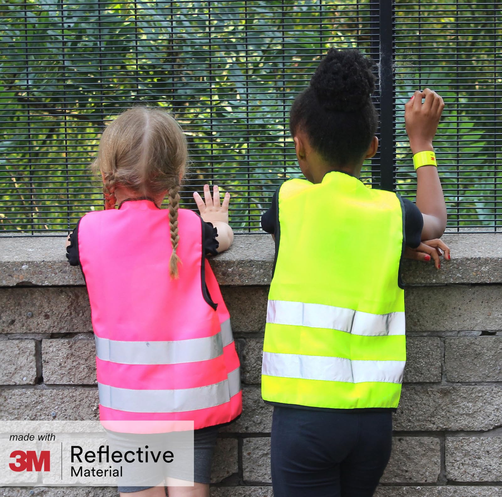 Salzmann Chaleco de seguridad para niños - Hecho con cinta reflectante 3M
