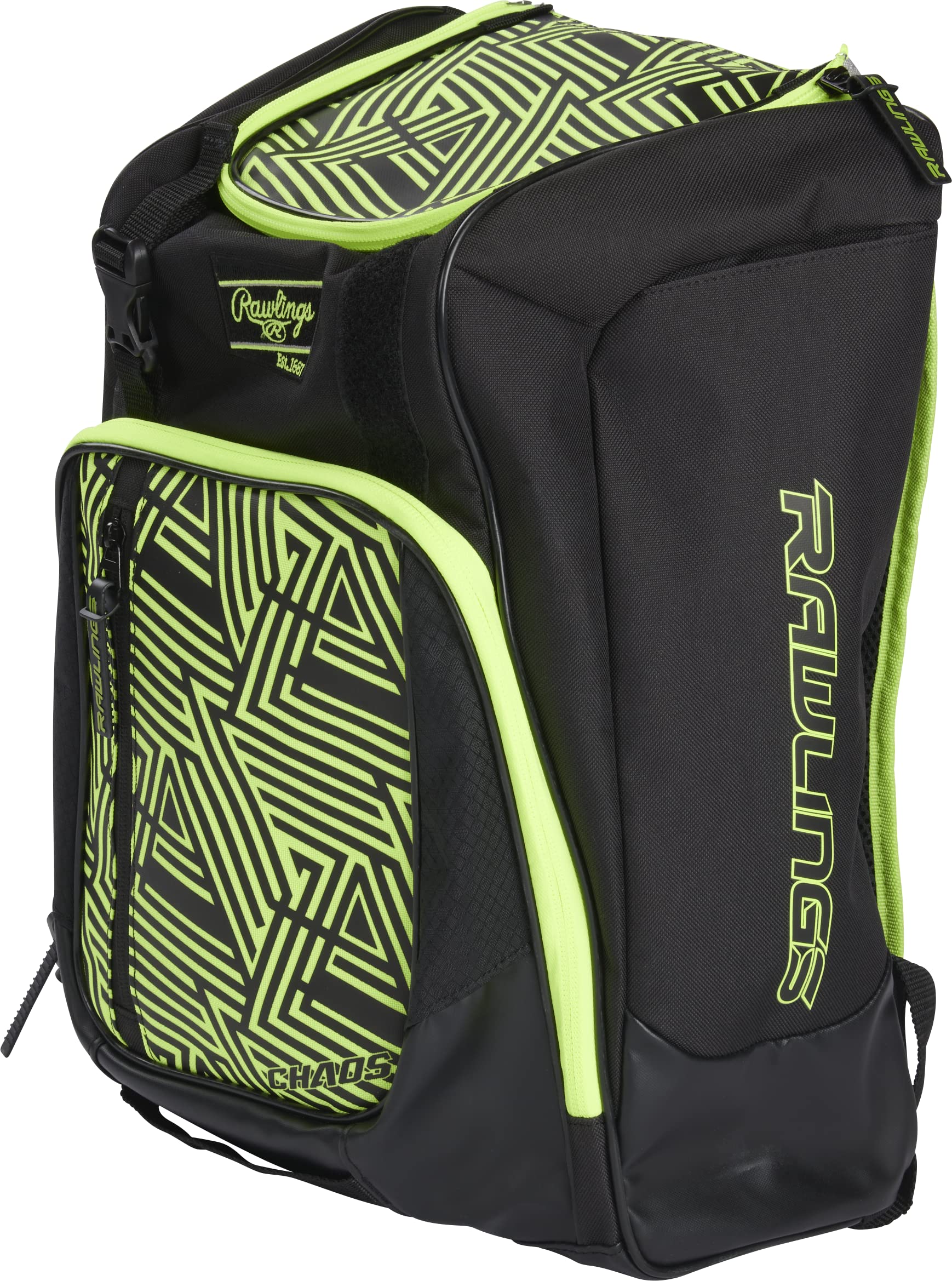 Rawlings Chaos Rucksacktaschen-Serie, Jugendliche, Baseball- und Fastpitch-Softball, mehrere Farben