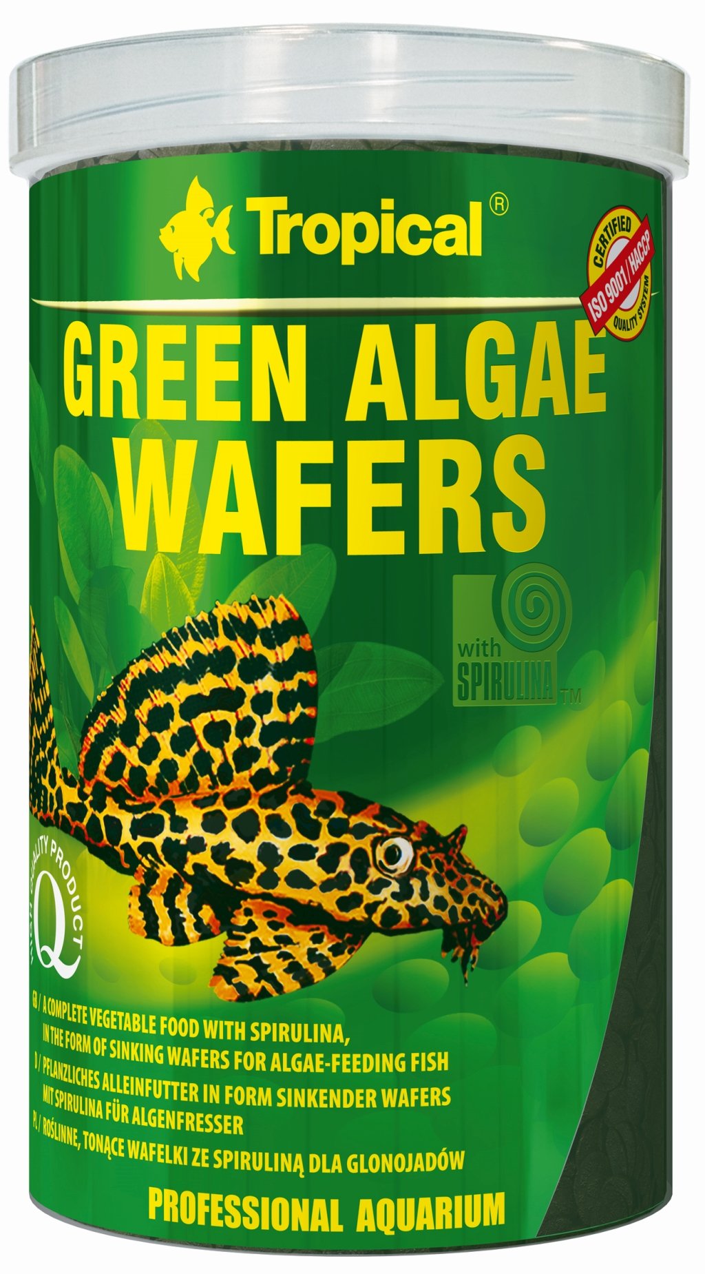 Tropical Green Algae Wafers 250ml - Pflanzliches Futter Für Welse
