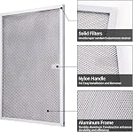 BPS1FA30 Filtre à hotte 11-3/4"X 14-1/4"x 3/8" pour 30-Inch Choux et noix QS1 WS1, Filtre de graisse d'allure, remplace 99010299,S99010305,AP3378953 Filtres à hotte de remplacement en aluminium(2 Boîte)