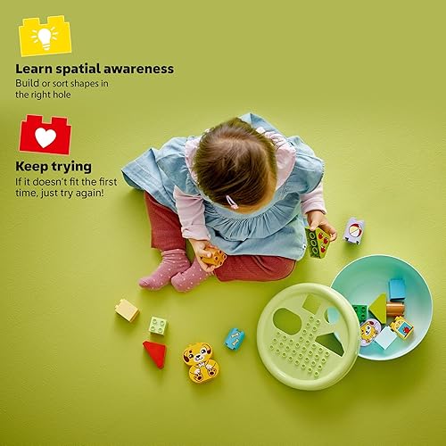 Miniatura 3 de LEGO DUPLO My First Shape Sorter Puppy House - Juguete sensorial para niños pequeños, juego de clasificación y aprendizaje de formas Montessori para