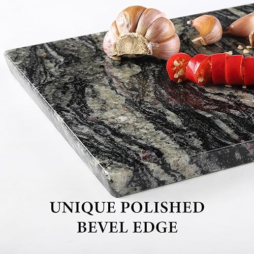 Miniatura 9 de Tabla de cortar de mármol natural brasileño para cocina, losa de mármol hecha a mano de 12 x 8 pulgadas para queso, embutidos, tabla de pastelería,