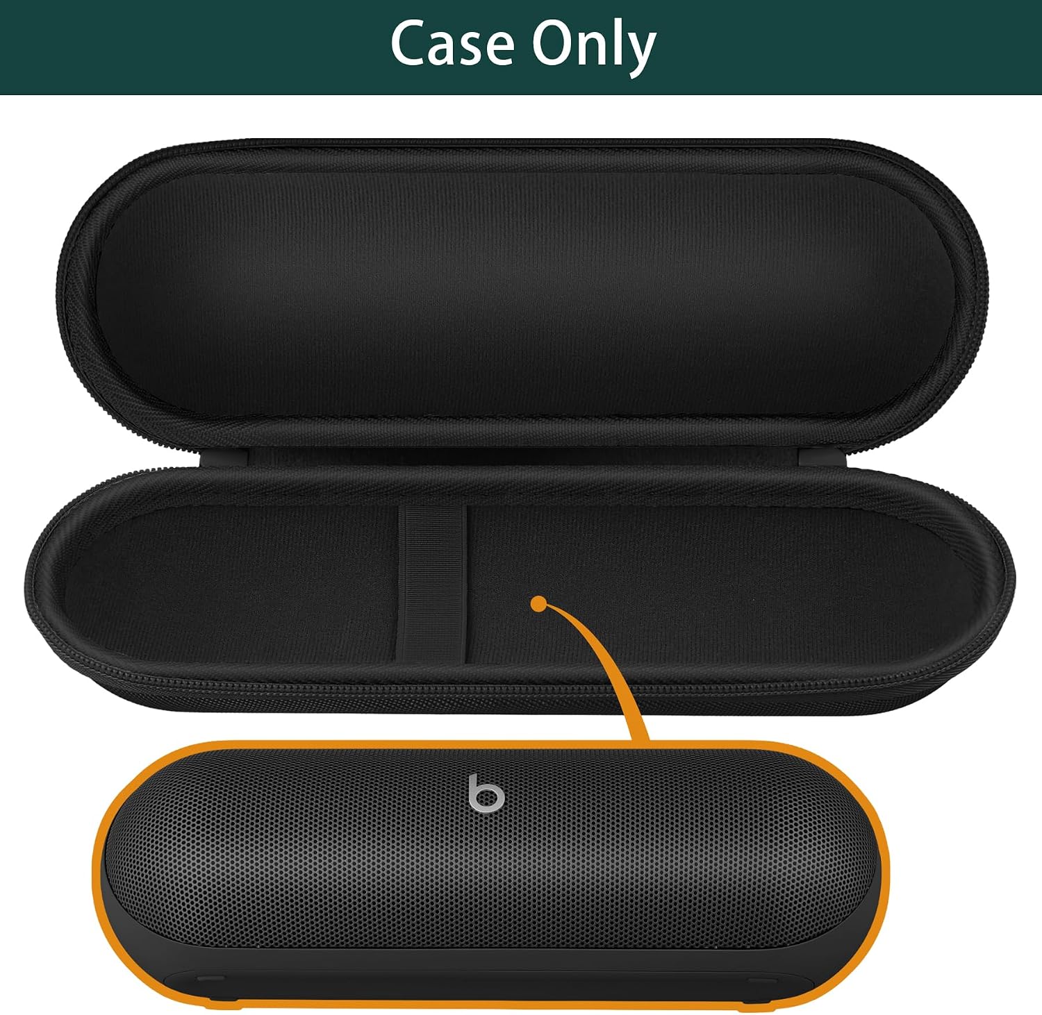Aenllosi Hard Carrying Case Compatible with Beats Pill - Wireless Bluetooth Speaker (Case Only) (Matte Black)