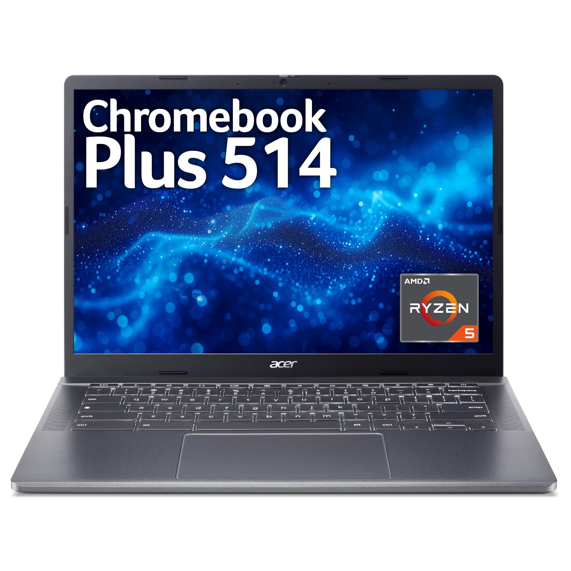 Acer Chromebook Enterprise 514 CBE574-1-R4KW R5-7520C 16GB/256GB AMD Ryzen? 5 35,6 cm [14] LPDDR5x-SDRAM SSD Wi-Fi 6E [802.11ax] ChromeOS Antracite, Grigio QWERTY (CBE574-1-R4KW R5-7520C 16GB/256GB)