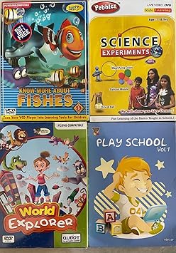 12 English Kids Learning PC DVD Set 1 + 3 Free Kids Movies