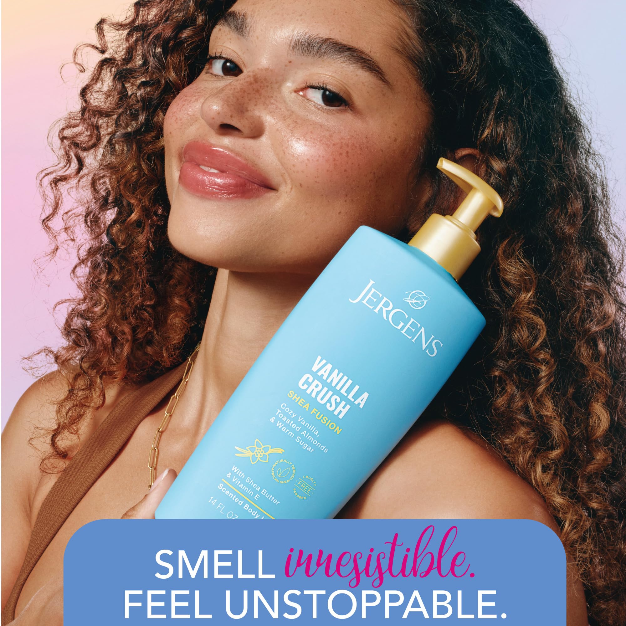 Jergens Shea Fusion Vanilla Crush Body Lotion, Moisturizer with