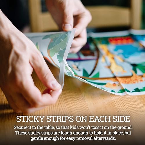 Miniatura 4 de HomeWorthy Paquete de 40 manteles individuales desechables para bebé, paquete de 3 diseños de manteles para comer del bebé, manteles individuales