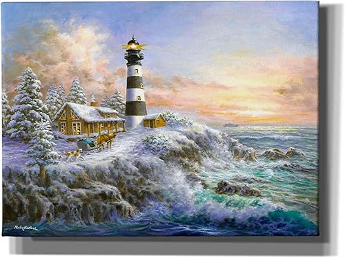 Miniatura 3 de Epic Graffiti 'Winter Majesty' por Nicky Boehme, lienzo decorativo para pared, 30 x 26 pulgadas