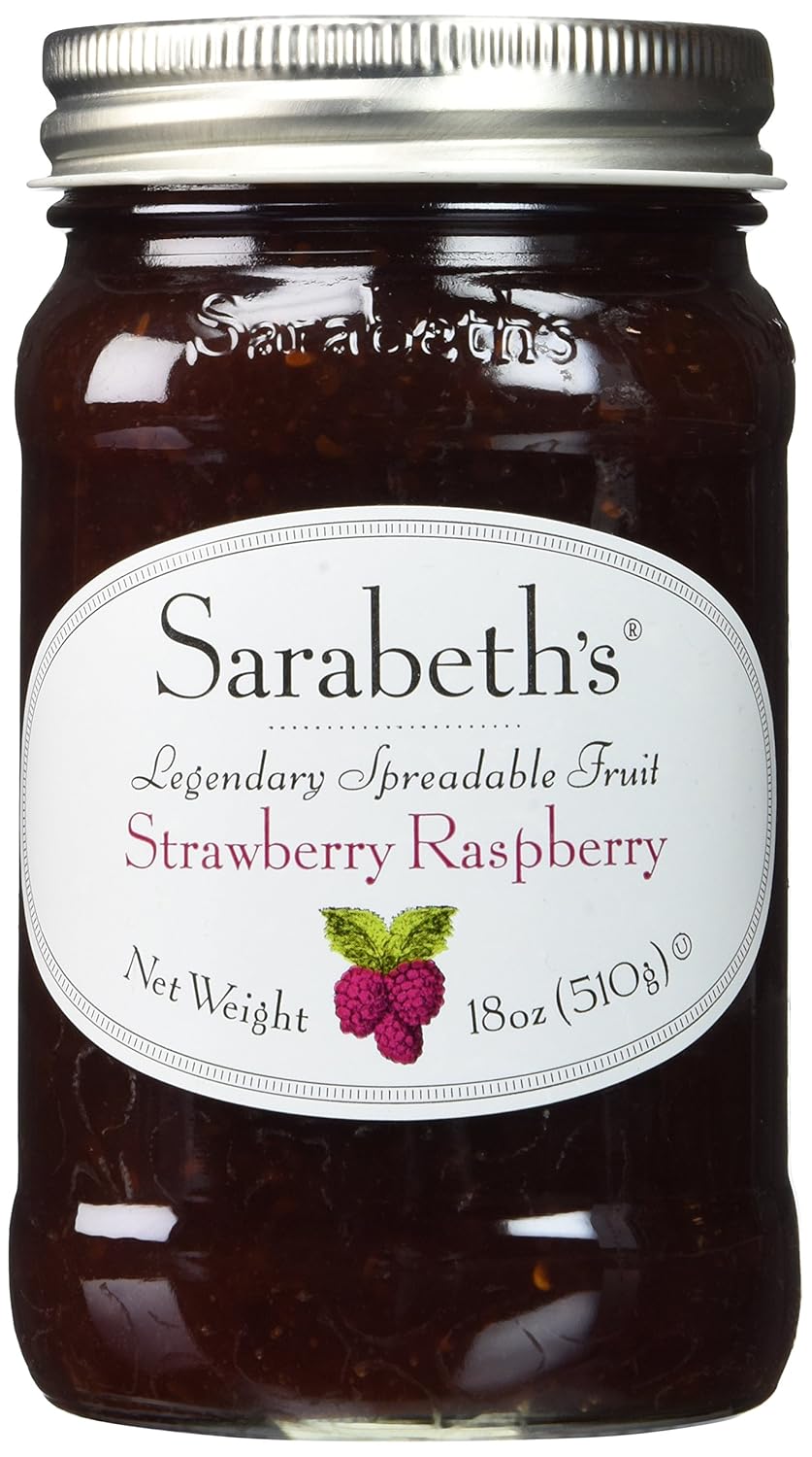 Sarabeth's Legendary Strawberry Raspberry Spreadable Fruit (18 oz Pack of 3)