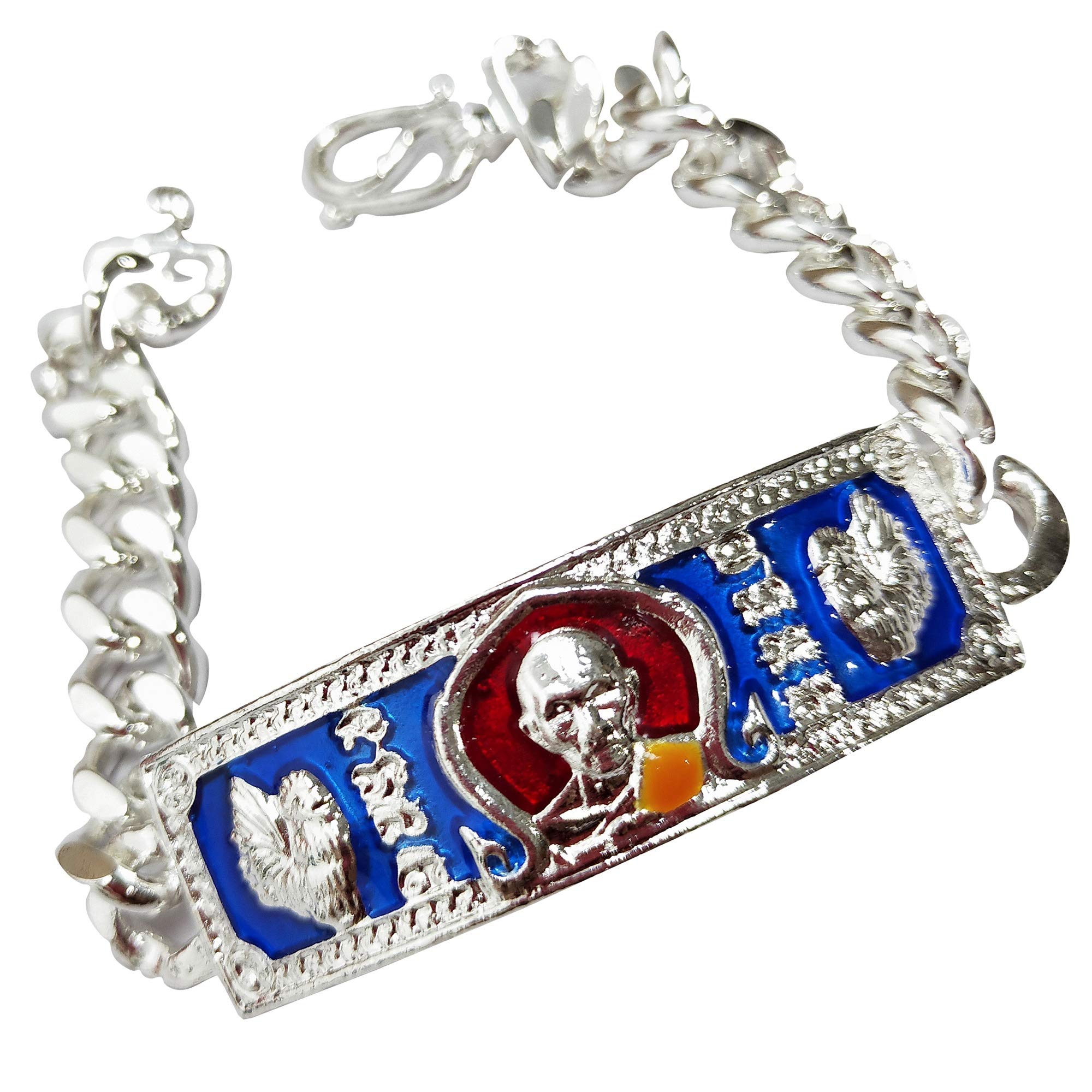 Bracelet Buddha Amulet Chicken Talisman LP Ruay Wat Tako for Men Women Charms Temple Jewelry Thai Amulets Prevent Dark Magic and Evil Spirits, Attraction Money and Lucky