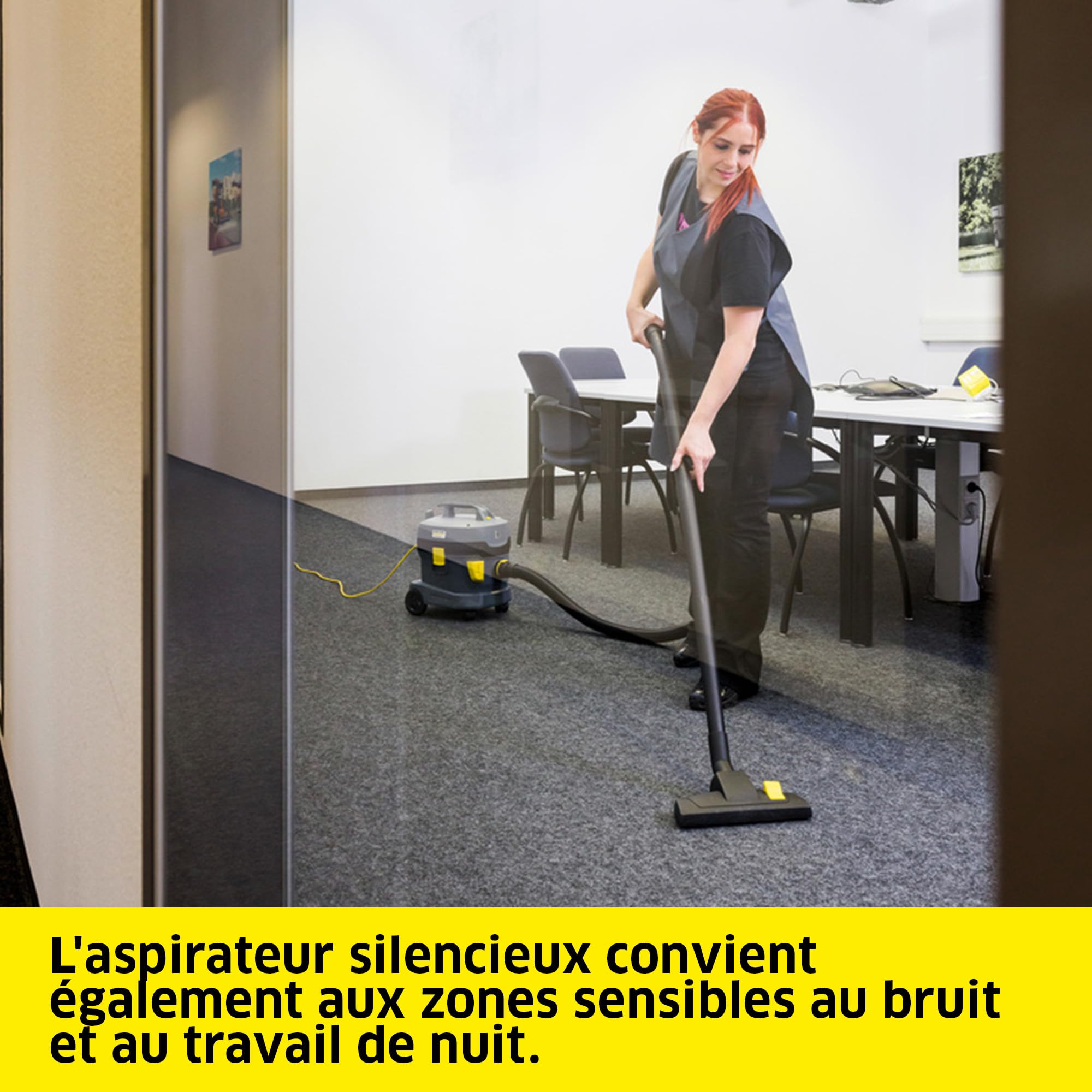 Kärcher aspirateur T 11/1 Classic, aspirateur léger, cuve : 11 l, Puissance : 850 W, Niveau de Pression Acoustique : 61 DB(A), Poids : 3,9 kg, câble : 7,5 m, Panier filtrant Permanent