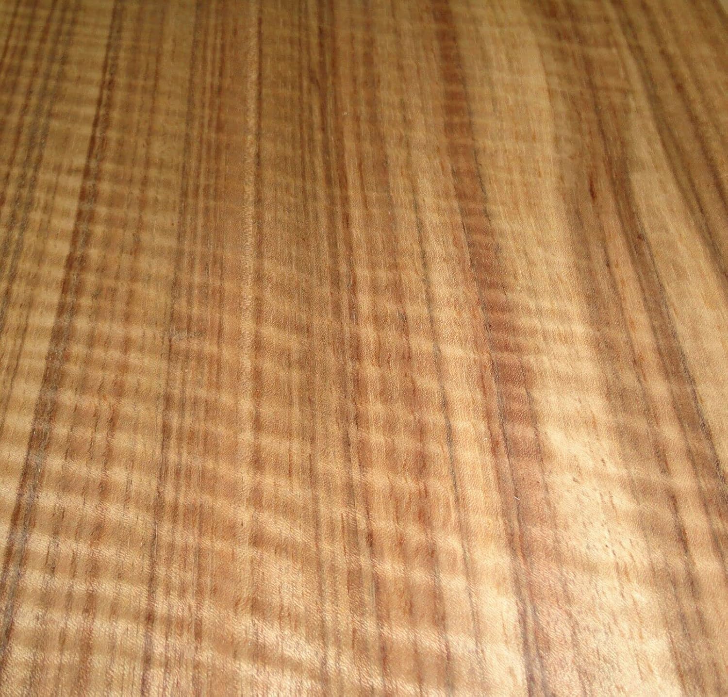 Etimoe Figured Wood Veneer 11" x 110" raw no Backing 1/42" Thickness AA Grade
