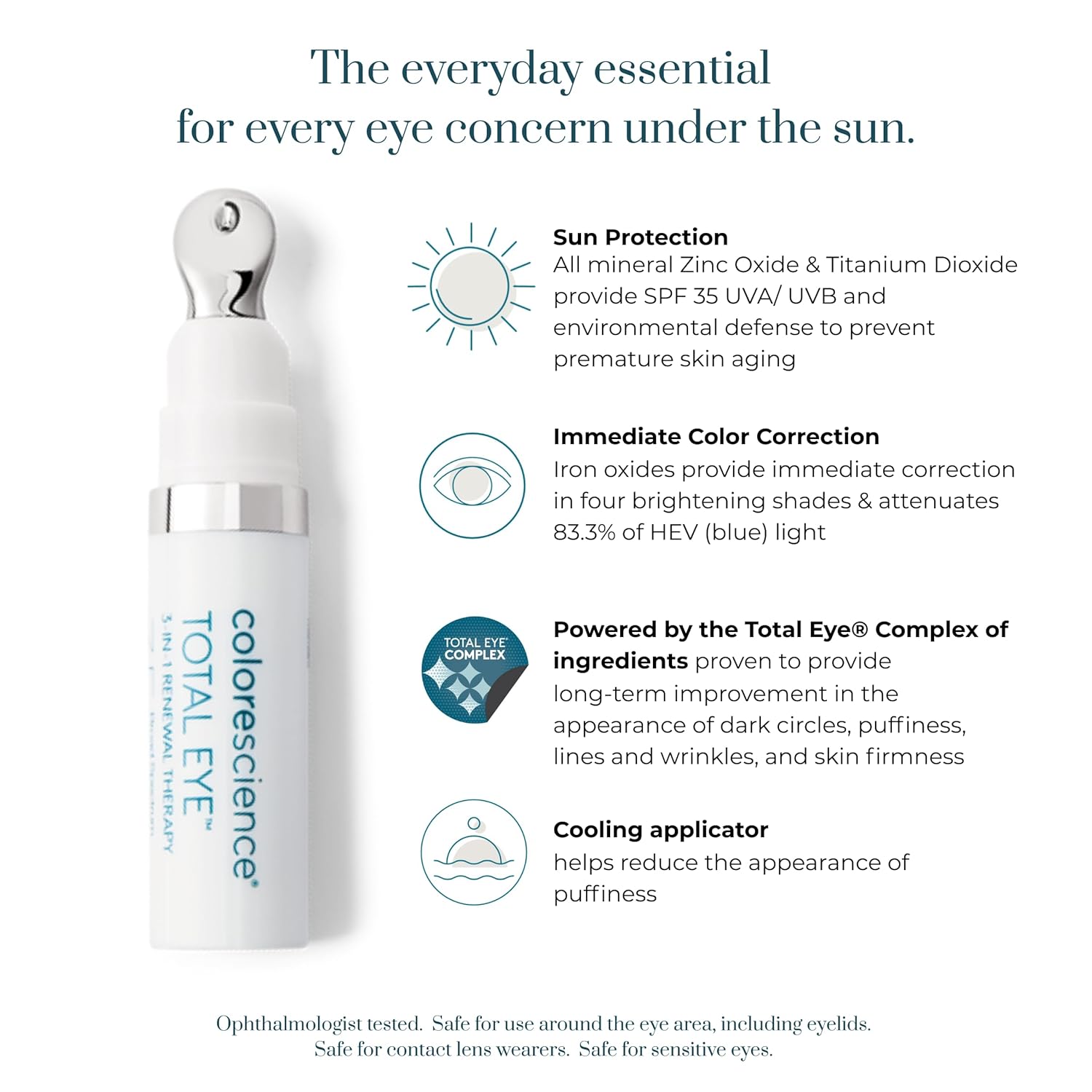Colorescience Total Eye 3-in-1 Anti-Aging Renewal Therapy for Wrinkles & Dark Circle - Image 2