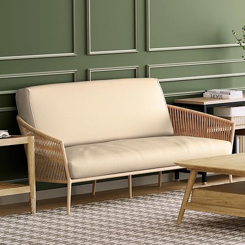 Miniatura 4 de MoNiBloom Funda elástica para futón individual, sin brazos, funda para sofá sin brazos, protector de muebles, funda lavable con cremallera para