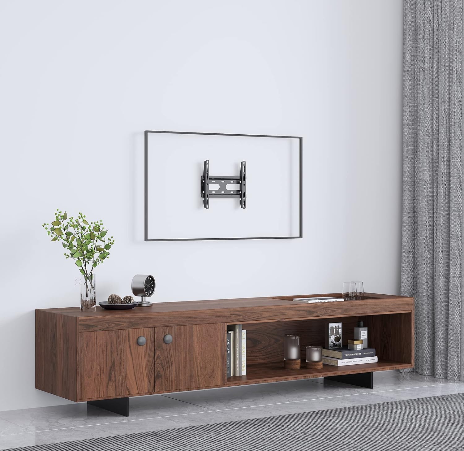 Manhattan 462259 TV Wall Mount 23 to 42 Inches VESA up to 200 x 200 Distance from Wall Only 2.5 cm Max. 45 kg Black - Image 5