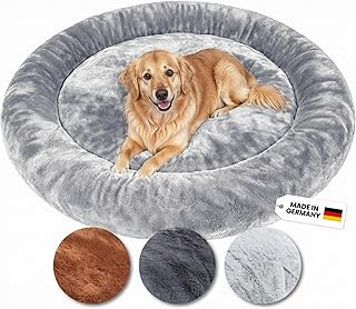 Wahre Tierliebe Orthopädisches Hundebett Deluxe für Kleine bis Große Hunde - Made in Germany - Waschbar & Formstabil - Flauschiges Hundekörbchen mit Hohem Rand für Sicherheit & Geborgenheit