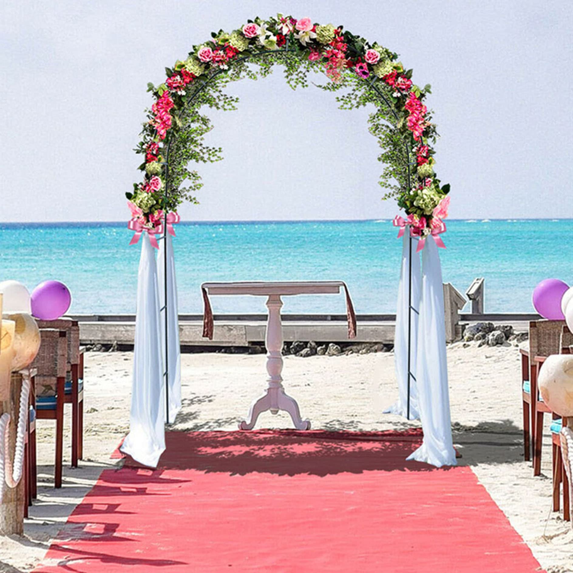 Cadre de fond de fête avec bases stables pour décoration de mariage