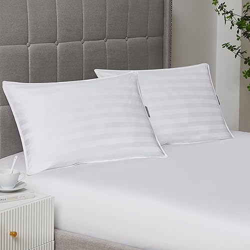 Miniatura 2 de DOWNLITE Almohada de cama alternativa de plumón hipoalergénica extrasuave - Almohada para dormir boca abajo (King)