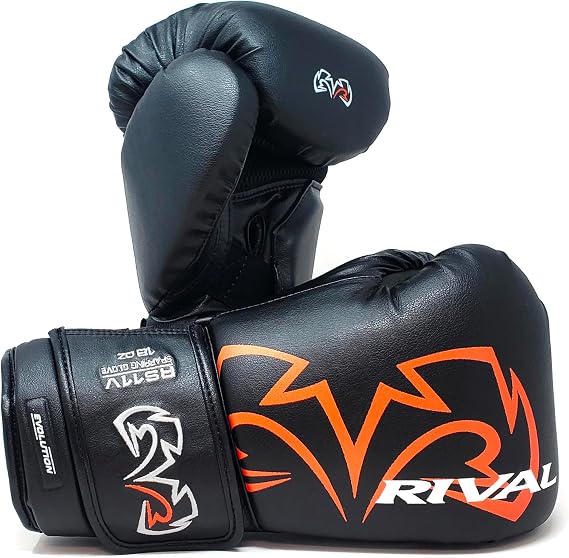 RIVAL Boxing RS11V Evolution Sparring Gloves, Extra-Thick 2 Padding, V-Strap Wrist Lock 2 System, Large Hand Compartment, and 15 Degree Angle Cuff