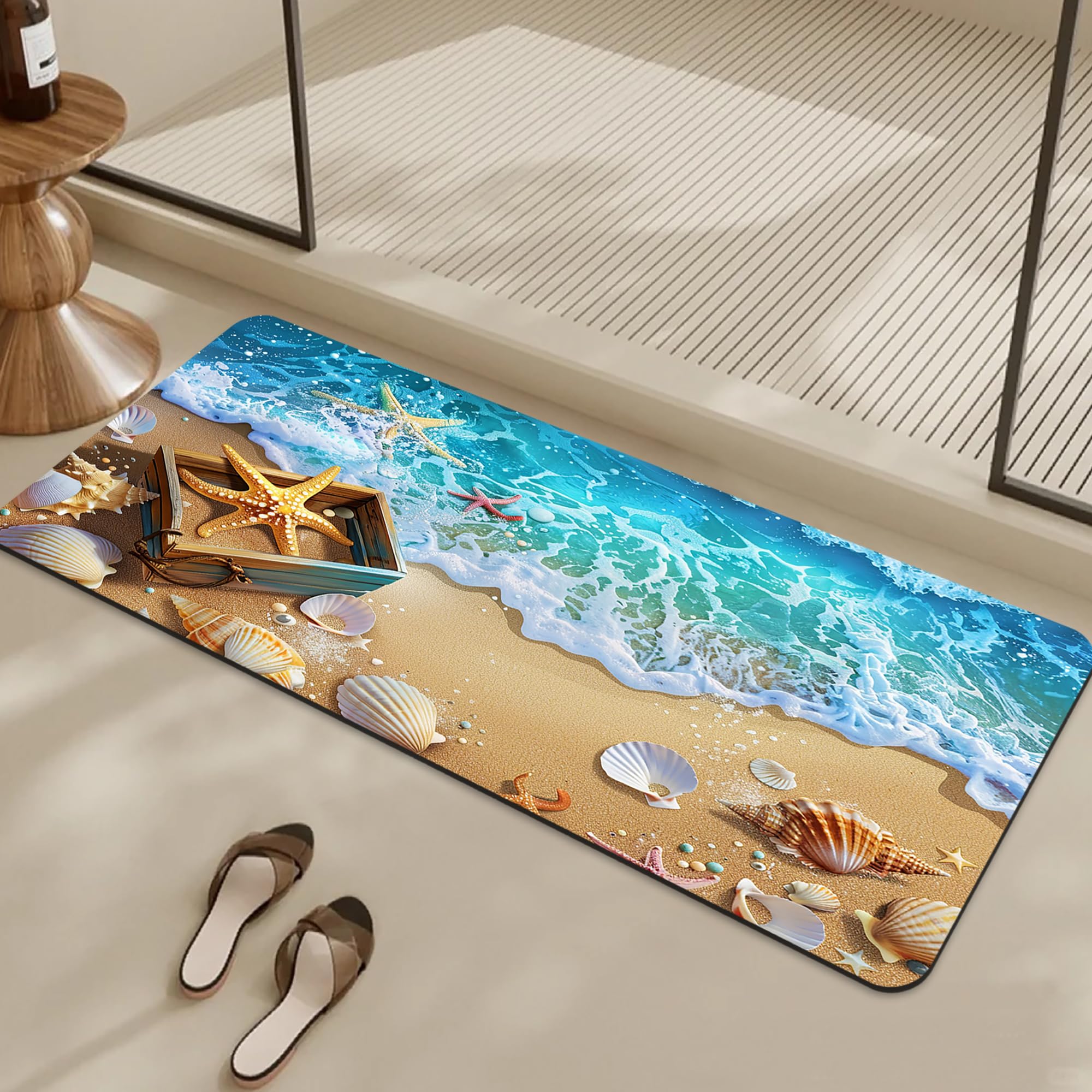 YCTMALL Bathroom Rugs Non Slip Quick Dry Bath mat Rubber Bathroom mat, Super Absorbent Bath mat, Washable Bathroom mat Bath Rugs, Shower Mat Bath Mats