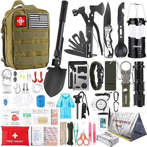 Miniatura 7 de Survival Kit, Gifts for Men Women Teen Boys, 252 pcs Survival Gear and Equipment Mini First Aid Kit for Car Home, Emergency Kit with Molle System