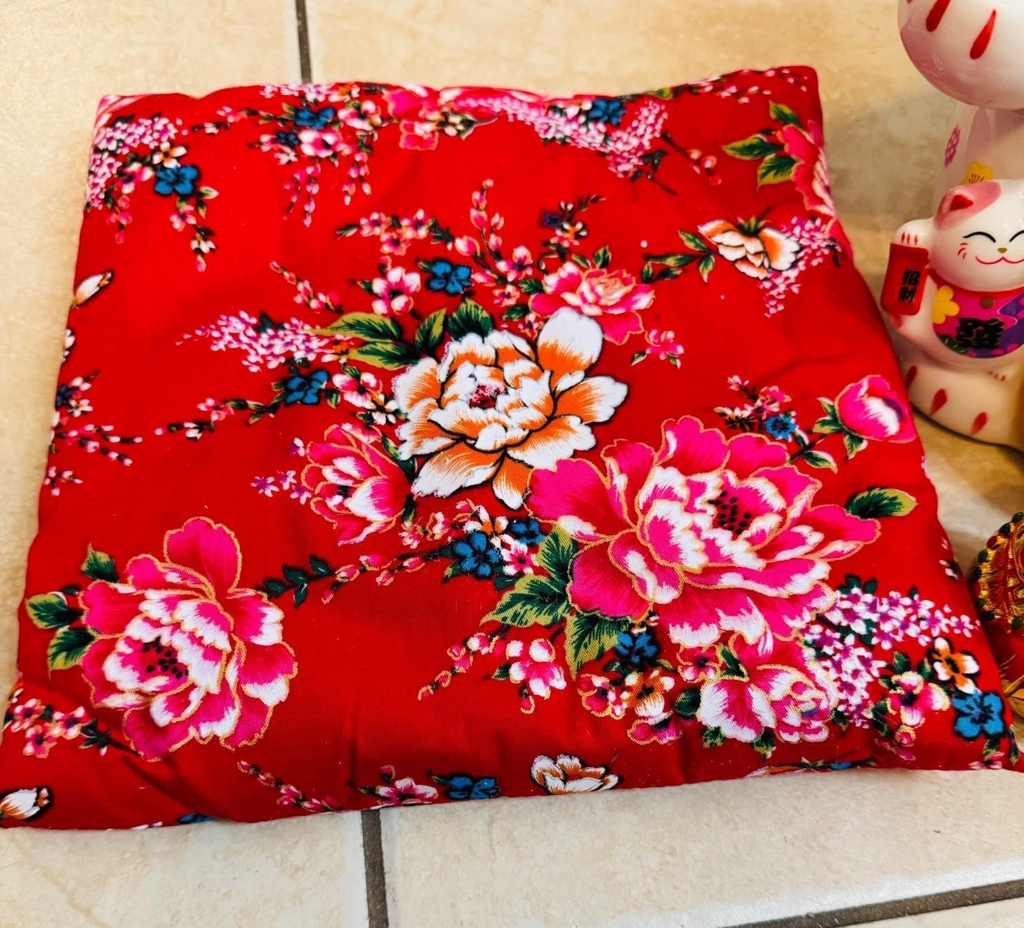 Nisorpa 11" Ceramic Lucky Cat Waving Arm, Maneki Neko Fortune Cat Statue with Auto-Swing Plastic Arm, Chinese Feng Shui Wealth Decor for Home Office Shop Decorative Gift for Good Luck & Prosperity - Image 8