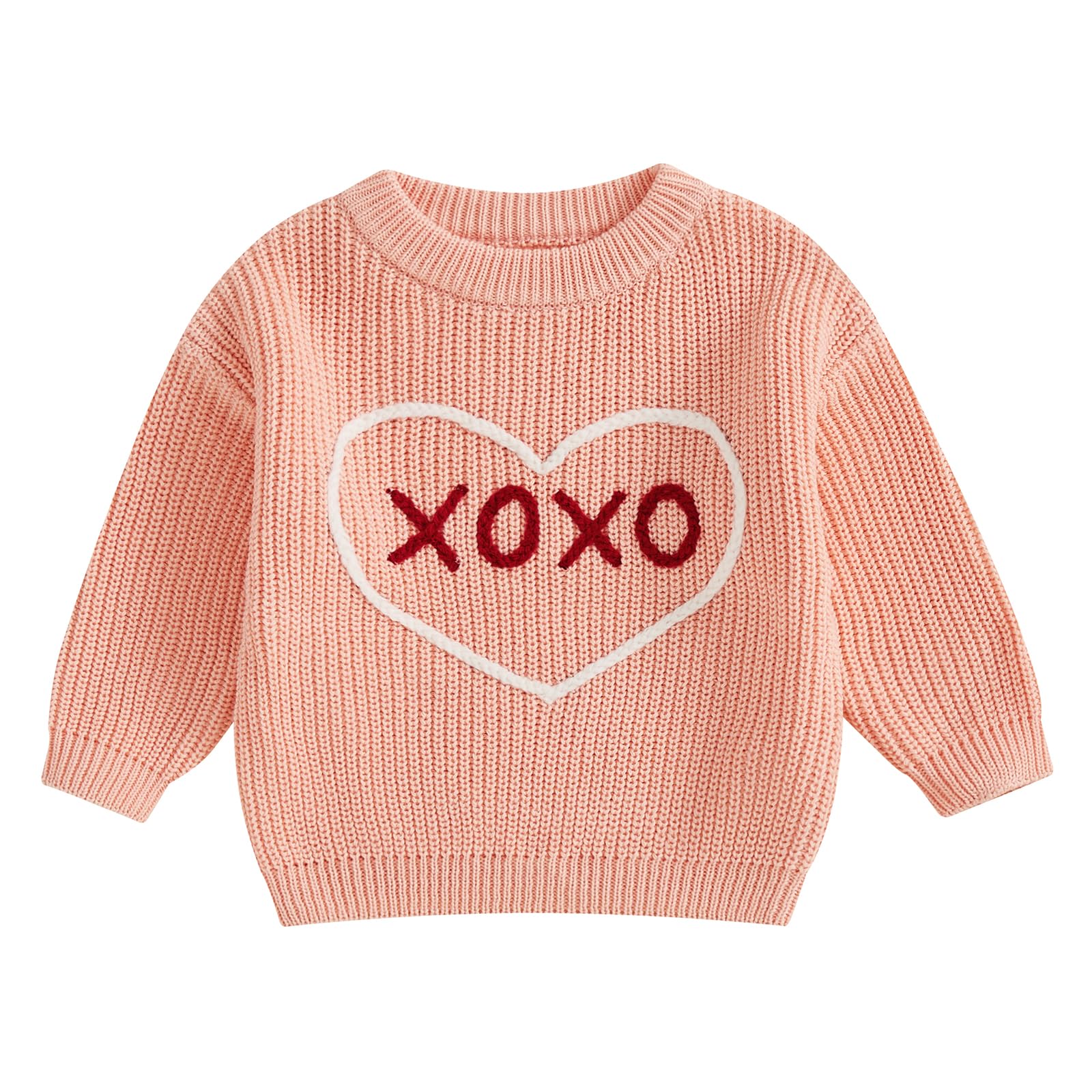 LSFYSZD Toddler Baby Girls Boys Halloween Pumpkin Sweaters Long Sleeve Crew Neck Winter Warm Knitwear Pullover Jumpers Top — view 192