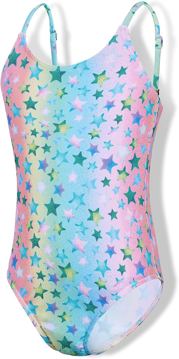Zando Girls Bathing Suit Sizes 2-10, Adjustable-Strap One-Piece | Soft Stretch Fabric, Adjustable Straps, Full Lining, Non-See-Through Coverage, Stay-Put Fit, Quick-Dry for Beach Trips