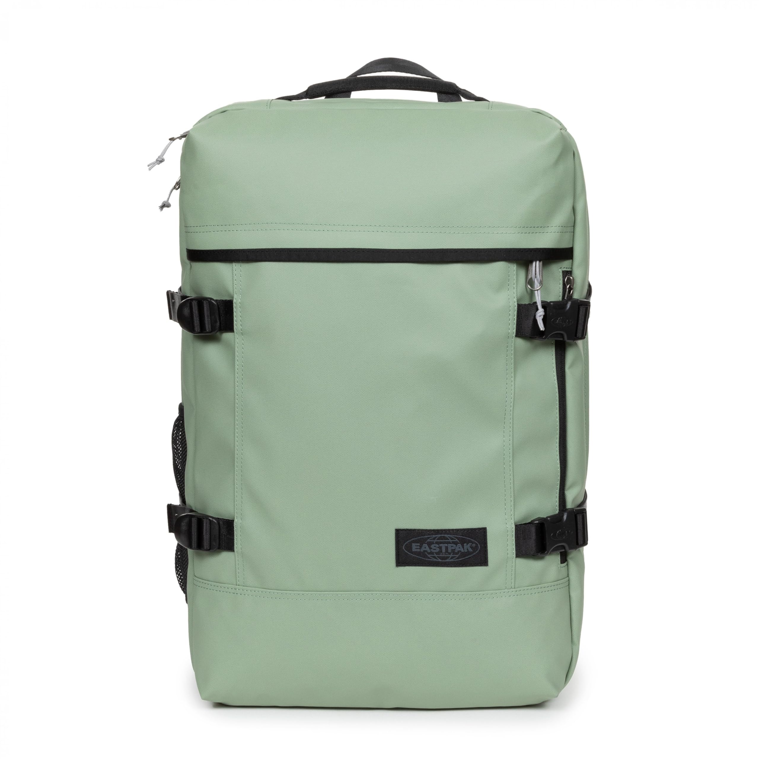 EASTPAK Travelpack – 42L Cabin-Size Duffel Backpack with Dual Compartments, 17" Laptop Sleeve, Vegan Design &amp; Adjustable Straps, Tarp Khaki