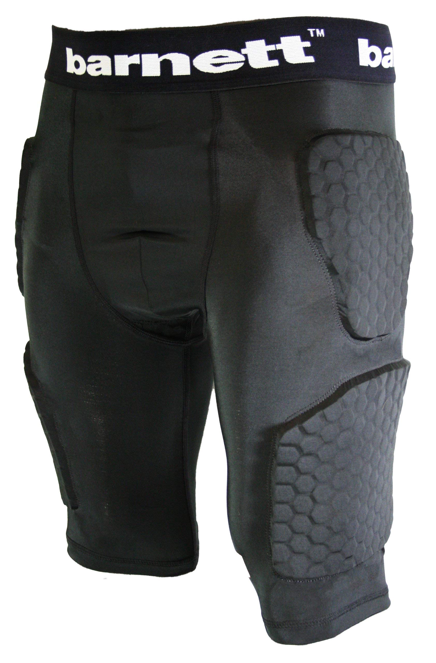BARNETT FS-06 Short de Compression, 5 pièces intégrées, Football américain (S)