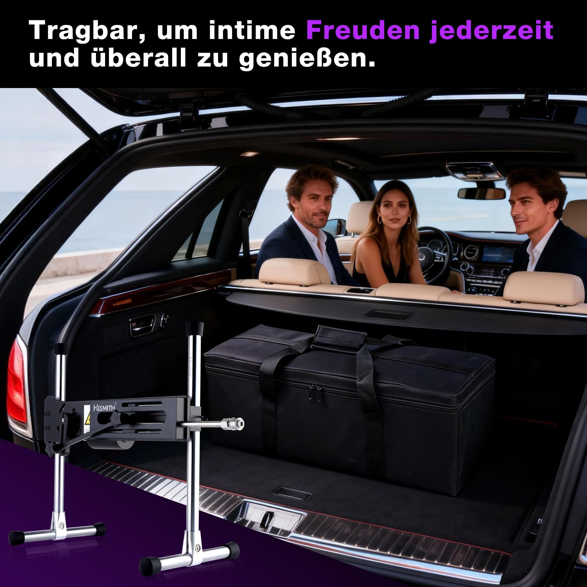 Hismith Premium 3.0 Pro, Sexmaschine mit Kliclok-System, intelligente, per App steuerbare Liebesmaschine für Paare