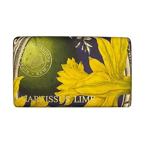 Royal Botanical Gardens, Kew Narcissus Lime Jabón de manteca de karité de lujo, 8.47 oz