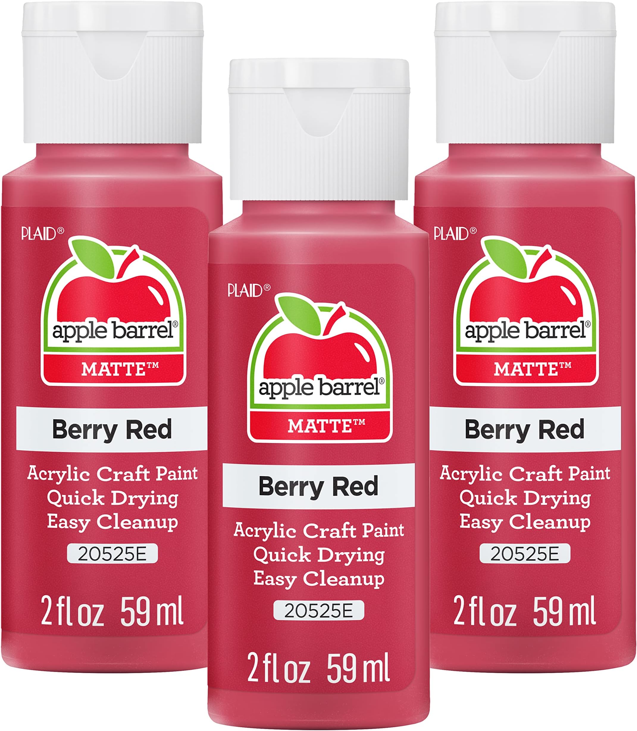 Apple Barrel Satin Acrylic MultiSurface Paint Set Black