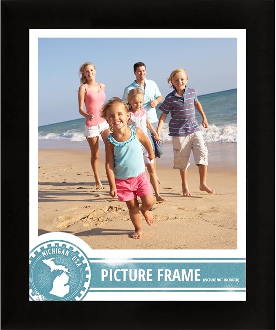 Craig Frames 16x24 Black Picture Frame, Wall Decor for Posters and Photos | A lightweight, shatter resistant acrylic front, made in the USA for a gallery display