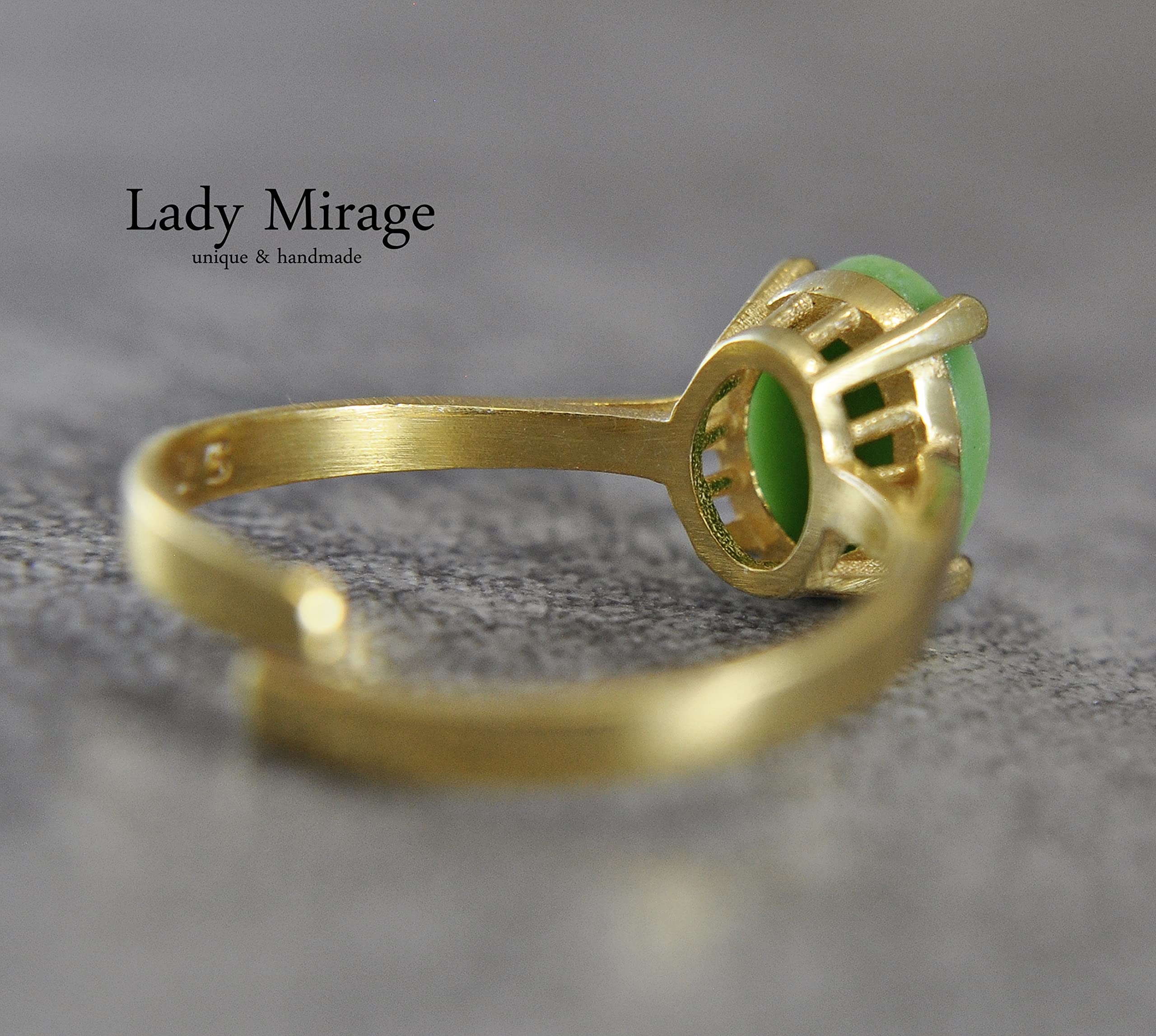 925 Silber Ring - 14k Vergoldet - Lady Cameo - Vintage Schmuck - Kamee - Statement-Ring - Antik - Jugendstil Schmuck - Größenverstellbar - Geschenk für Mama - Geburtstagsgeschenk - Silberring - Schmuck-Geschenk