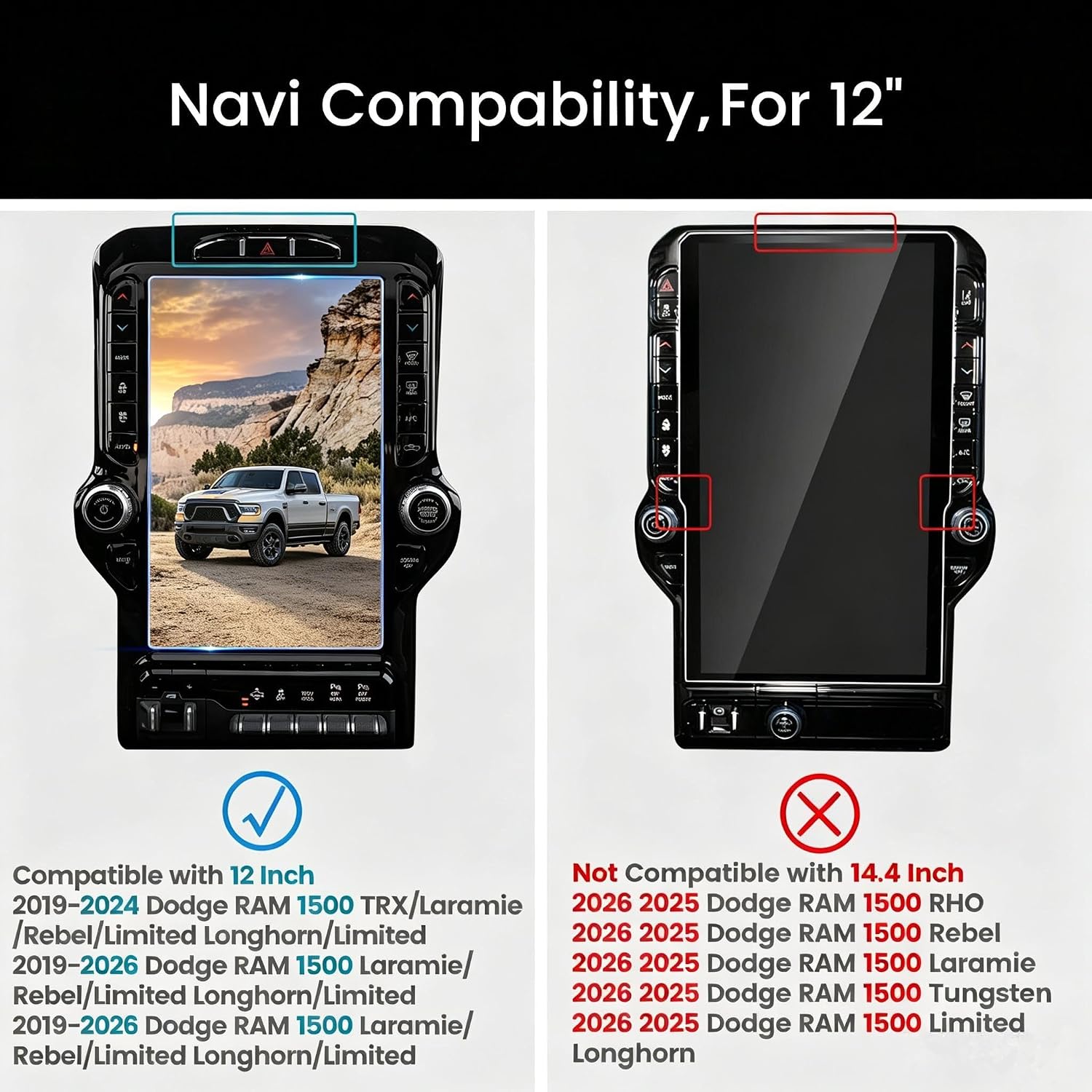 2025 Ram Screen Protector For 2019-2025 2026 Ram Screen Protector 12 inch for 2025 2026 Ram 1500 2500 3500 Accessories Scratch Resistant Reduce Fingerprints
